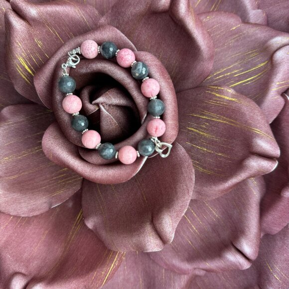 Silver Heart Hand Made Bracelet by Anwen - Picture 12 of 16